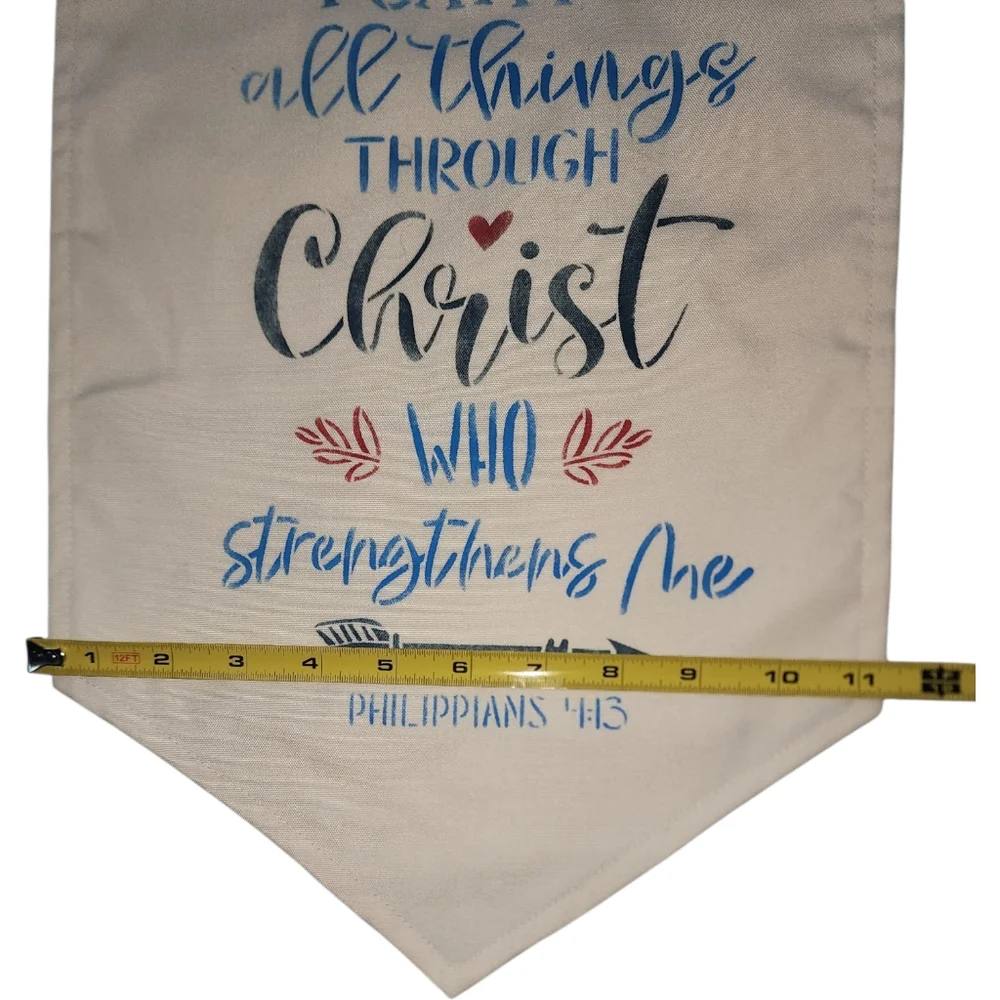 Canvas Bible Verse Inspirational Wall Hanging PHILLIPIANS 4:13